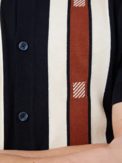 Baird Button-Through Mod Knit Polo - Dark Navy Iconic Mod Knit Polos 15 Baird Button-Through Mod Knit Polo - Dark Navy Iconic Mod Knit Polos