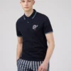 Baird Spring | Summer 2022 Strolling Record Embroidered Polo - Dark Navy