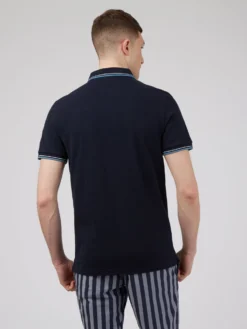 Baird Spring | Summer 2022 Strolling Record Embroidered Polo - Dark Navy