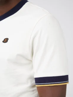 Baird B By Ben Sherman Ringer Tee - Ivory T-Shirts