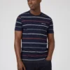 Baird T-Shirts Fine Stripe Tee - Marine