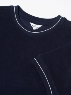 Baird B By Ben Sherman Toweling-Texture Tee - Marine