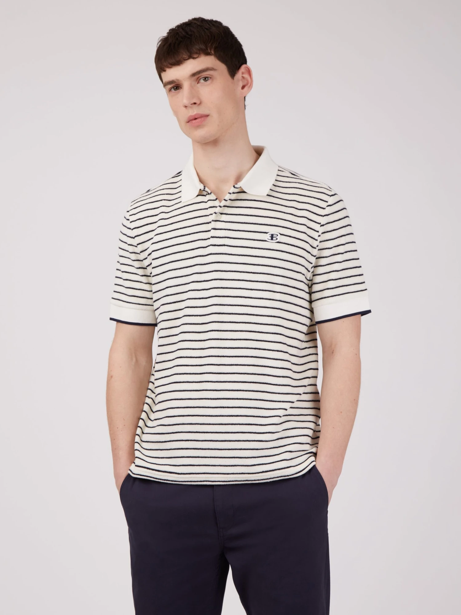 Baird B By Ben Sherman Striped Toweling-Texture Polo Spring | Summer 2022 3 Baird B By Ben Sherman Striped Toweling-Texture Polo Spring | Summer 2022