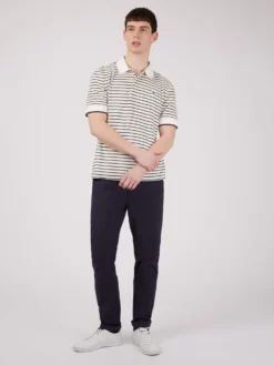 Baird B By Ben Sherman Striped Toweling-Texture Polo Spring | Summer 2022