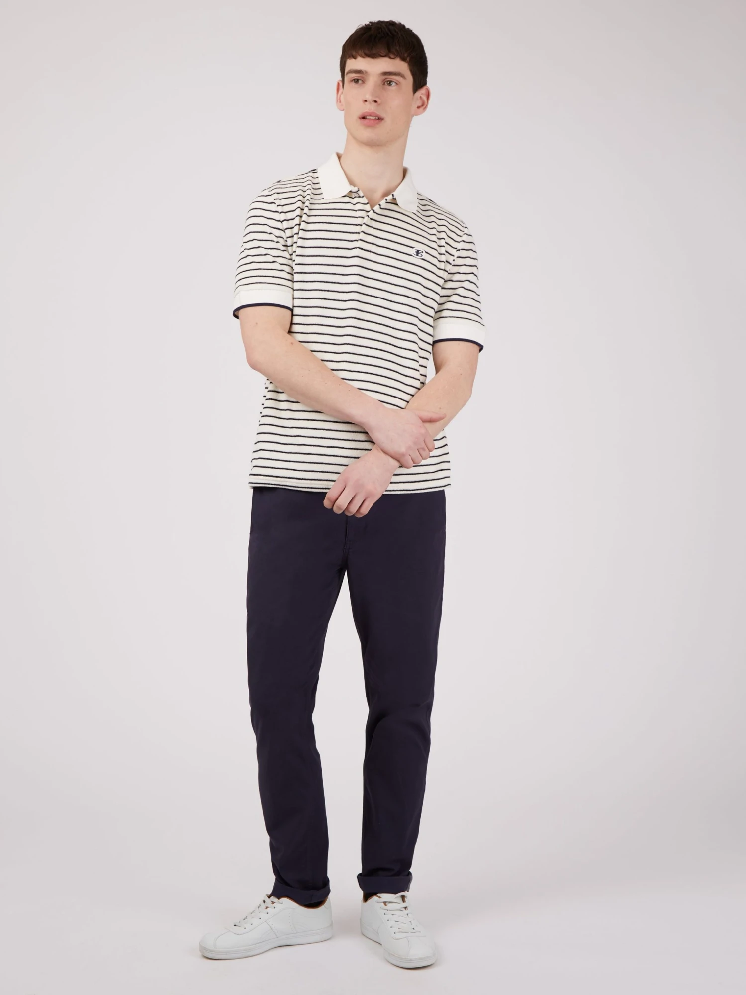 Baird B By Ben Sherman Striped Toweling-Texture Polo Spring | Summer 2022 4 Baird B By Ben Sherman Striped Toweling-Texture Polo Spring | Summer 2022
