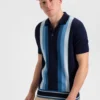 Baird Iconic Gradient Vertical Stripe Mod Polo Iconic Mod Knit Polos