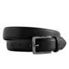 Randa Bowen Leather Dress Belt - Black Tailored Shop