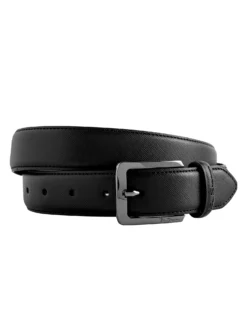 Randa Bowen Leather Dress Belt - Black Tailored Shop