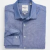 LF Dot Print Skinny Fit Dress Shirt - Blue/Rose Long-Sleeve Shirts