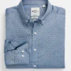 LF Dobby Print Slim Fit Dress Shirt - Dark Teal