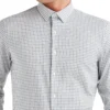 LF Herringbone Check Slim Fit Dress Shirt - Gold Tailored Shop