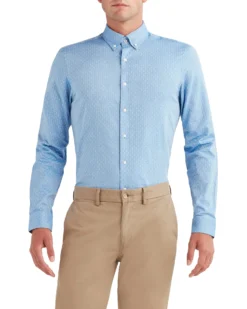 LF Dobby Oxford Slim Fit Dress Shirt - Blue