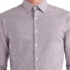 LF Tailored Shop Puppytooth-Print Slim Fit Dress Shirt - Spice