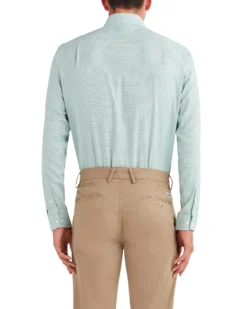 LF Unsolid Dobby Slim Fit Dress Shirt - Green