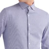 LF Houndstooth Slim Fit Dress Shirt - Purple Tailored Shop