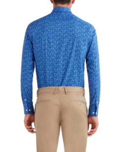 LF Tailored Shop Floral Print Slim Fit Dress Shirt - Tonal