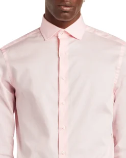 LF Argyle Dobby Slim Fit Dress Shirt - Pink Tailored Shop