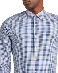 LF Tailored Shop Madras Check Skinny Fit Dress Shirt - Multi