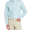 LF Dobby Stripe Skinny Fit Dress Shirt - Teal Tailored Shop