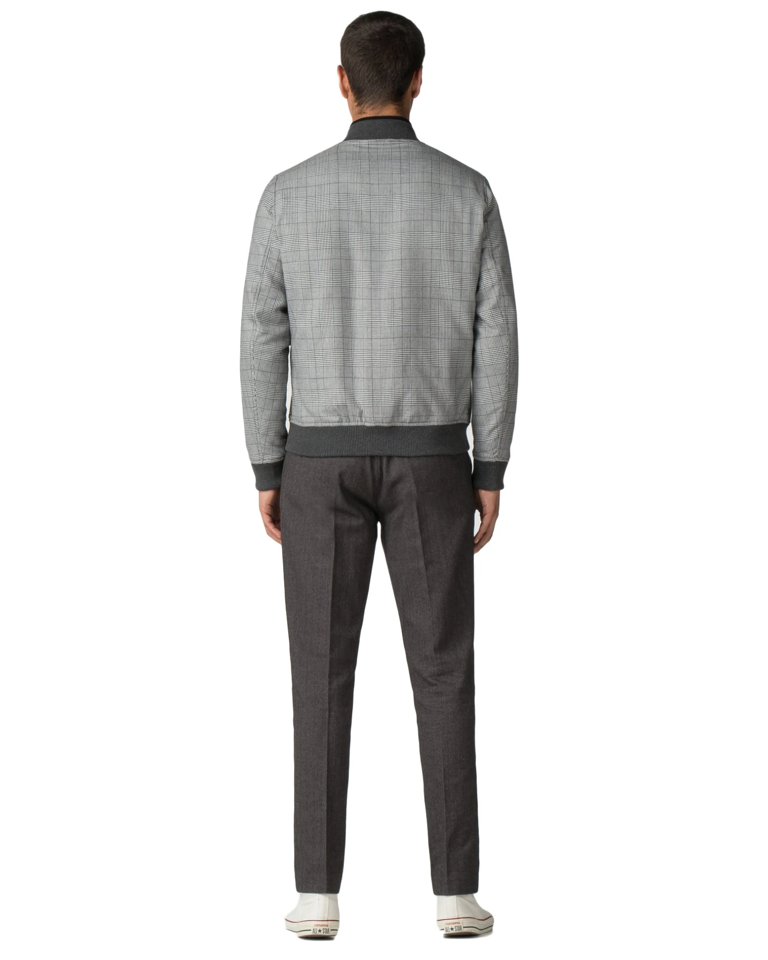 Baird Casual Jackets Checked Bomber Jacket - Black 7 Baird Casual Jackets Checked Bomber Jacket - Black