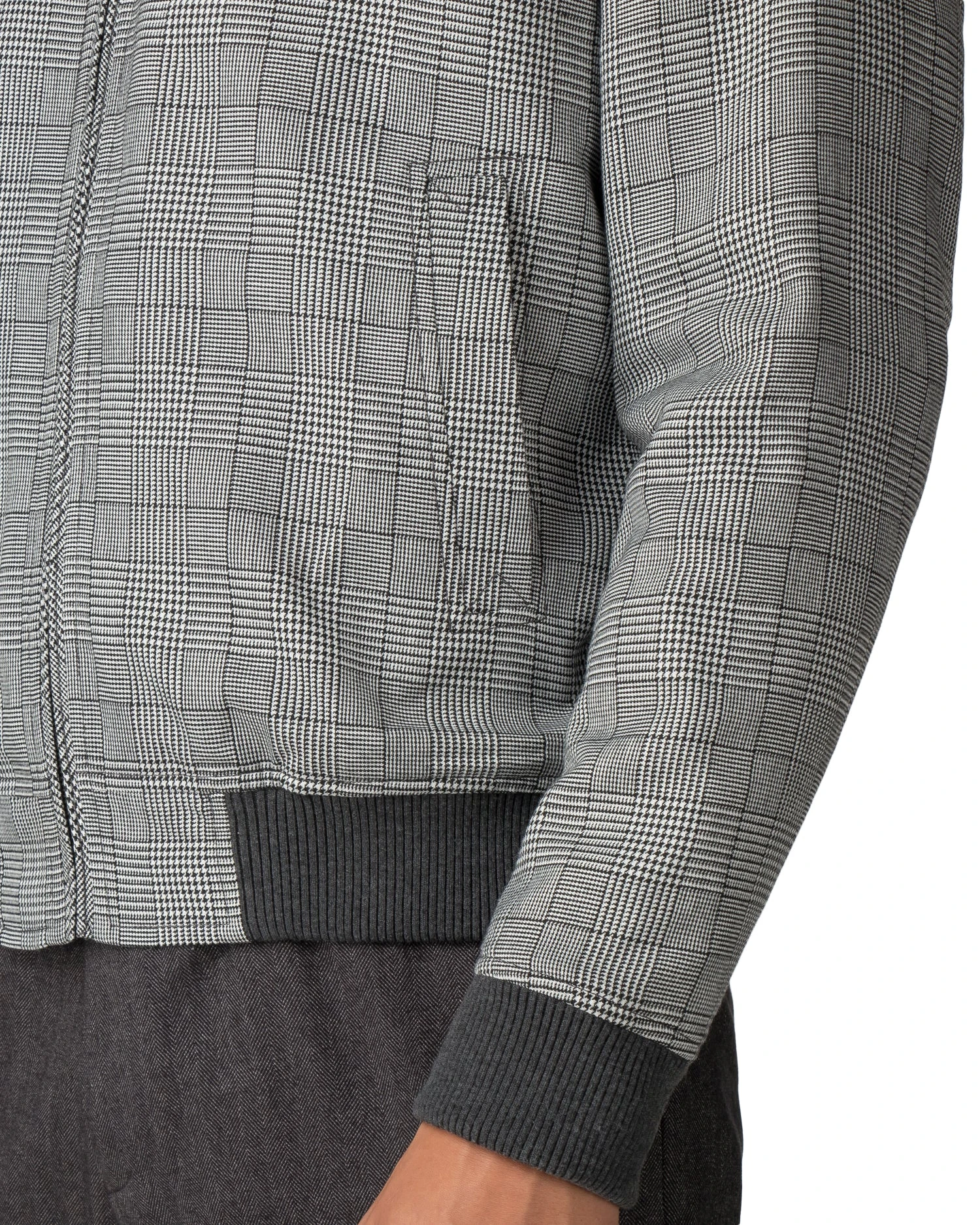 Baird Casual Jackets Checked Bomber Jacket - Black 5 Baird Casual Jackets Checked Bomber Jacket - Black