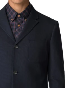 Baird Utility Texture Blazer - Dark Navy Casual Jackets