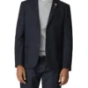 Baird Tipped Flannel Blazer - Navy 1 Baird Tipped Flannel Blazer - Navy
