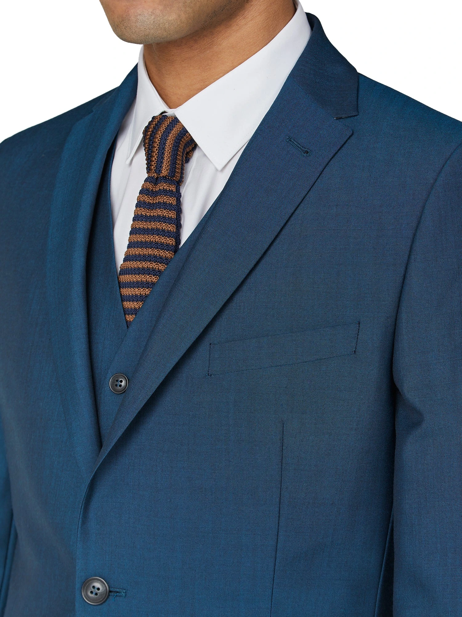 Baird Tonic Camden Fit Suit Jacket - Blue 4 Baird Tonic Camden Fit Suit Jacket - Blue