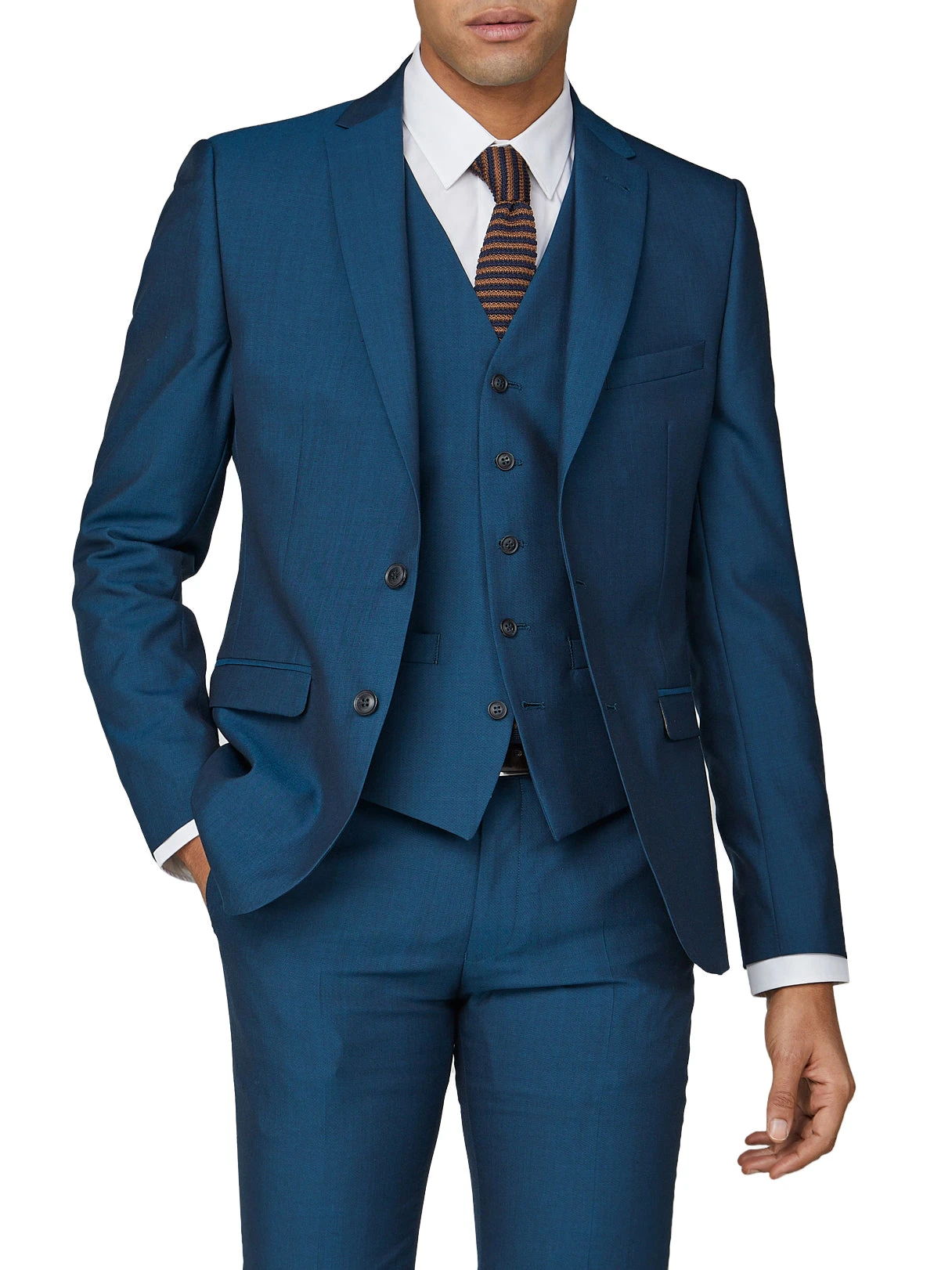 Baird Tonic Camden Fit Suit Jacket - Blue 3 Baird Tonic Camden Fit Suit Jacket - Blue