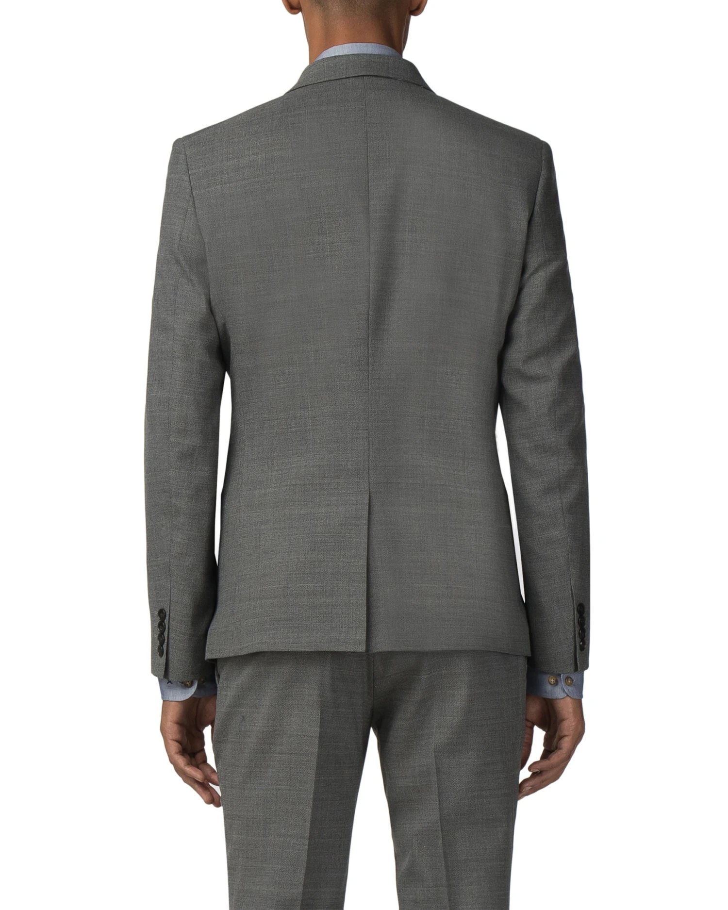 Baird High-Twist Texture Stretch Camden Fit Suit Jacket - Grey 4 Baird High-Twist Texture Stretch Camden Fit Suit Jacket - Grey
