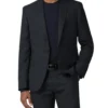 Baird Textured Check Stretch Camden Fit Suit Jacket - Navy Tailored Shop