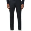 Baird Tailored Shop Textured Check Stretch Camden Fit Suit Trouser - Navy