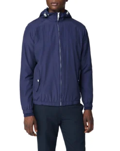 Baird Casual Hooded Jacket - Navy
