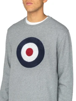 Baird Applique Target Sweatshirt - Grey Loungewear