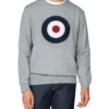 Baird Applique Target Sweatshirt - Grey Loungewear