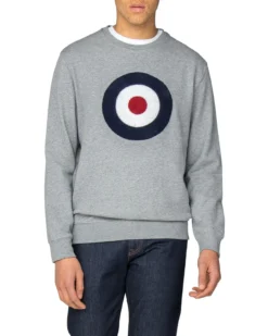 Baird Applique Target Sweatshirt - Grey Loungewear