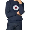 Baird Applique Target Sweatshirt - Navy
