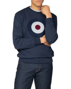 Baird Applique Target Sweatshirt - Navy