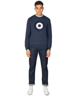 Baird Applique Target Sweatshirt - Navy
