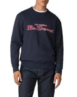 Baird Loungewear Archive Script Logo Sweatshirt - Navy