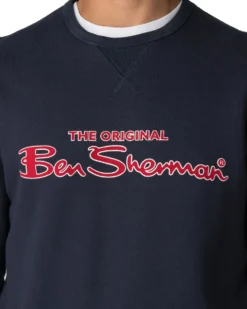 Baird Loungewear Archive Script Logo Sweatshirt - Navy