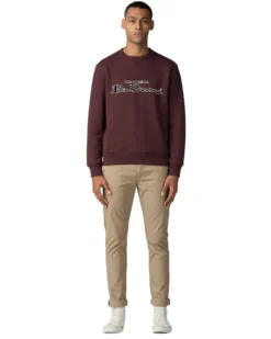 Baird Archive Script Logo Sweatshirt - Dark Red Loungewear