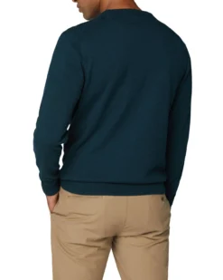 Baird Textured Knit Crewneck Sweater - Trekking Green Sweaters