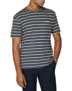 Baird Loungewear Retro Stripe Tee - Midnight