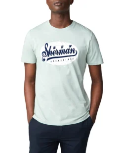 Baird Loungewear Treble Clef Logo T-Shirt - Sage