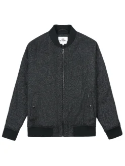 Baird Herringbone Bomber Jacket - Coffee Casual Jackets