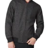 Baird Herringbone Bomber Jacket - Coffee Casual Jackets