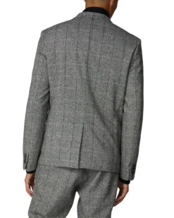 Baird Salt And Pepper Blazer - Grey Casual Jackets