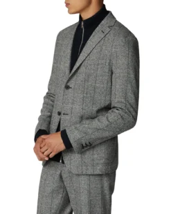 Baird Salt And Pepper Blazer - Grey Casual Jackets