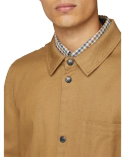 Baird Twill Overshirt Jacket - Tan Casual Jackets